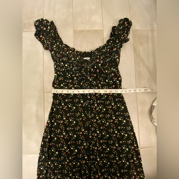 With Jean Isabelle Mini Dress Floral Black Size Small - Picture 7 of 7